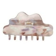 thumbnail image 2 of Hair Clamp Grips, Hair Claw Clip Rounded Edges Firmly Hold Stylish Smoothing Surfaces  For Parties #1, 2 of 8