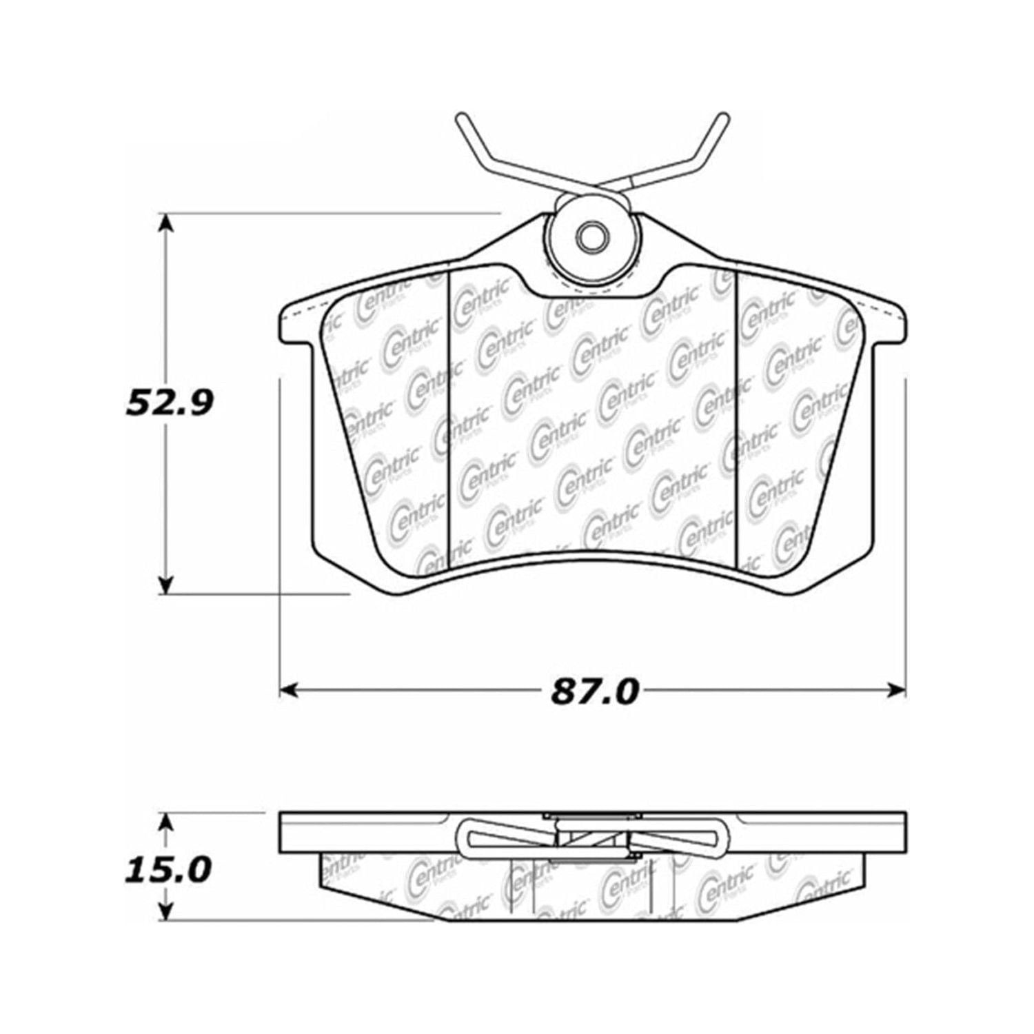 Centric (301.03400) Brake Pad, Ceramic
