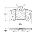 thumbnail image 2 of Centric Parts Disc Brake Pad P/N:103.03400, 2 of 4