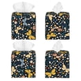 thumbnail image 2 of Goofa Flowers Butterfly Tissue Box Cover PVC Leather Tissue Holder Square Facial Tissue Case Facial Paper Organizer Dispenser for Bathroom, Vanity Countertop, 2 of 8
