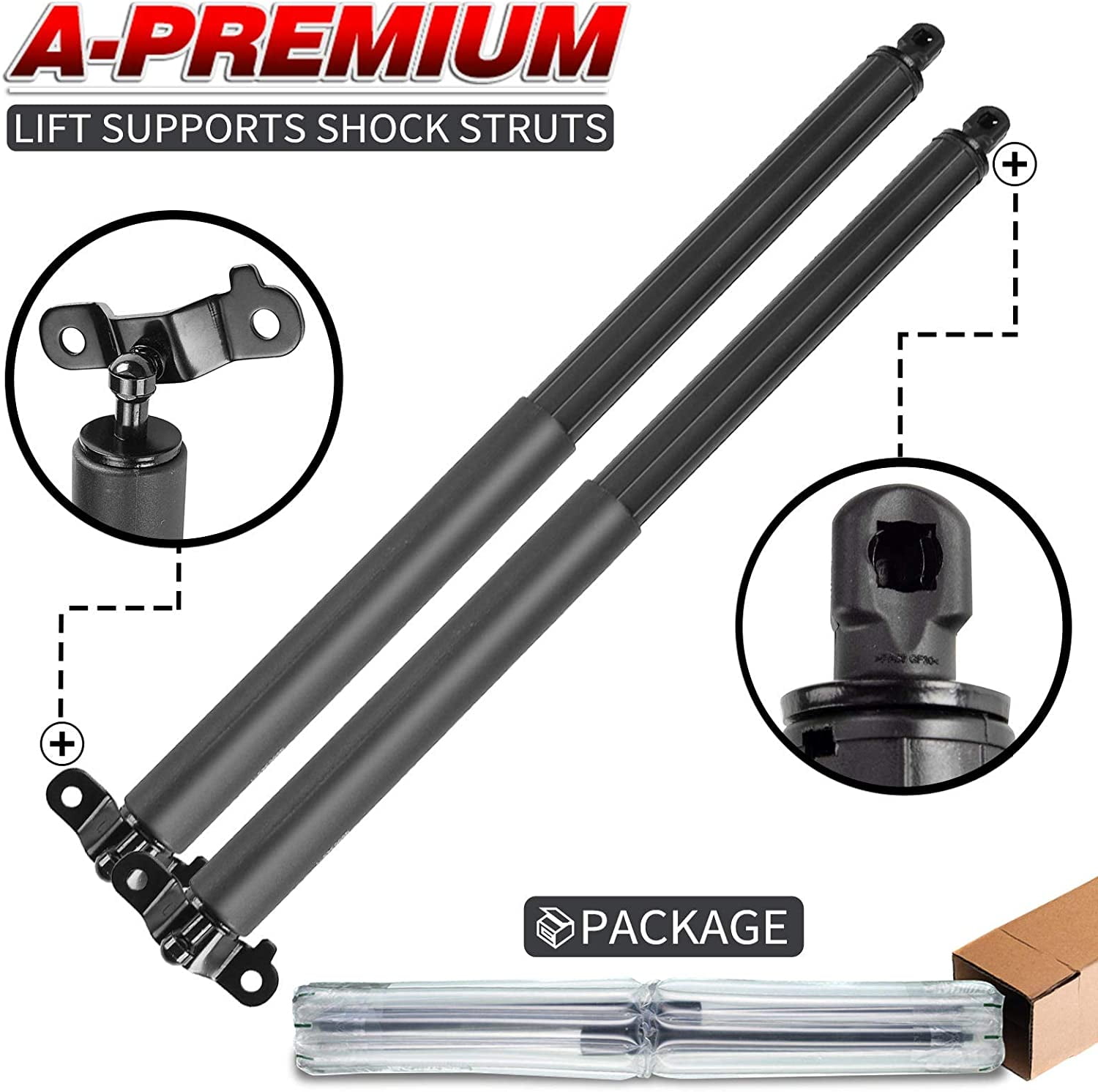 A-Premium Rear Right Lift Support Shock Strut Compatible with Mercedes-Benz W164 ML320 2007-2009 ML350 ML450 ML500 ML550 ML63 AMG With Manual Opening 