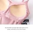 thumbnail image 3 of Qarigey Camiseta sin mangas cómoda y sexy de poliéster para mujer con cubiertas para pezones camisolas y chalecos para mujer sujetador Type2 NO2, 3 of 6