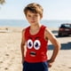 thumbnail image 5 of Niños Pequeños Camisola sin Mangas Gradiente Suave Impresión Moda Lindo Fondo para Niños 3-15 Años, 5 of 6