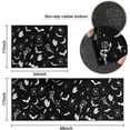 thumbnail image 3 of Gothic Kitchen Rug Set of 2, Goth Rug, Witch Rug, Black Halloween Spooky Kitchen Mat, Runner Rugs, Carpet- Gothic Kitchen Decor Accessories- Witchy Rugs for Home Kitchen Large- 17x24 and 17x48 Inch, 3 of 5