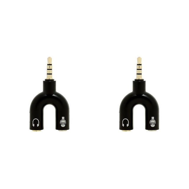 sweethay Divisor de Audio de 3,5mm, interfaz de conector estéreo conveniente, convertidor de sonido externo, micrófono, accesorios para Type3 NO3