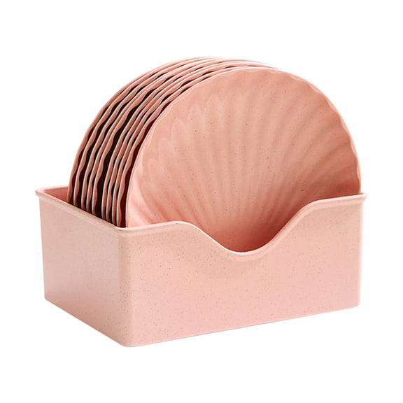 Nmdmisc 10Pcs Shell Shaped Dinner Plates, Dinnerware Dishes Set, 6 Inch Food Plate Saucers Tray Fruits Snack Bowls BPA Free