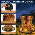 thumbnail image 5 of Solar Lantern Bird Feeder for Outside Hummingbird Metal Wild Bird Feeder Garden Ornament Outdoor Waterproof Garden Light Solar Powered for Yard Patio Lawn Pathway, 5 of 10