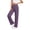 Purple, variant on Horkkom Womens Linen Pants Button Up High Waisted Linen Pants Business Casual Summer Pants, S-2XL