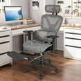thumbnail image 4 of Costway Mesh Office Chair Executive Chair with 90°-120° Tilting Backrest Lumbar Support, 4 of 10