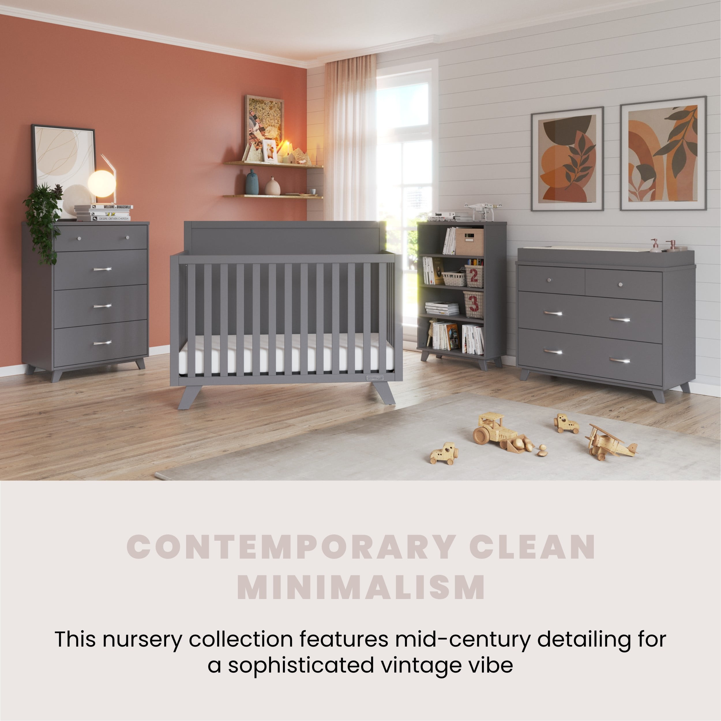 Child Craft Soho 4-in-1 Convertible Flat Top Crib