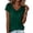 Dark Green #1, variant on Womens Business Casual Dressy Cowl Neck Tops 2026 Summer Short Sleeve Shirts Work Office Tees Spring Blouses Fluorescent Green XL