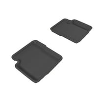3D MAXpider L1FA00321509 Second Row Custom Fit All-Weather Floor Mat for Select Fiat 500 Models - Kagu Rubber (Black)