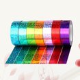 thumbnail image 2 of EeaseCA 12pcs High Viscosity Fabric Tape Bright Creative Hand Account Handmade Cloth Birthday Party Wedding DIY Tape Decoration(Color Randomization), 2 of 7