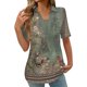 thumbnail image 1 of Camisetas de Manga Corta Impresa Casual para las Mujeres, Camisetas Cortas para las Mujeres Primavera Verano, 1 of 5