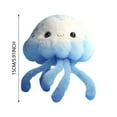 thumbnail image 2 of XIANXIAN Jellyfish Plush for Kids Adults, Cute Jellyfish Weighted Stuffed Animals, Chubby Body Pillow Plush Animal Toys for Sleeping for Present Birthday Christmas Holiday, 5.9", 2 of 5