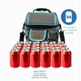 thumbnail image 2 of Ozark Trail 24 Can Soft Cooler, Vintage Fabric, Easy Access Lid, Insulated, Shoulder Strap Included, Grey Colour, Size: 24 Can., 2 of 7