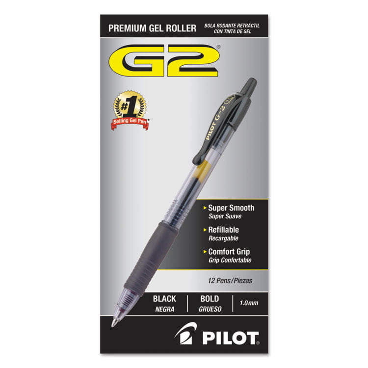 Pilot G2 10 Burgundy 1.0mm BOLD Point Burgundy Gel Ink Rollerball Pens & Refills 
