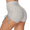 Grey, variant on Womens Workout Scrunch Shorts Peach Butt Lifting High Waist Anti Cellulite Textured Sexy Booty Hot Pants