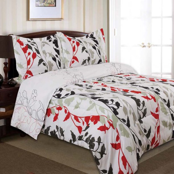 Divatex Home Fashions Grace Bedding Set Red
