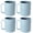Light blue, variant on Reusable Plastic Drinking Cup with Handle, BPA Free Microwave & Dishwasher Safe Food Grade PP Coffee & Milk Mug Set of 4