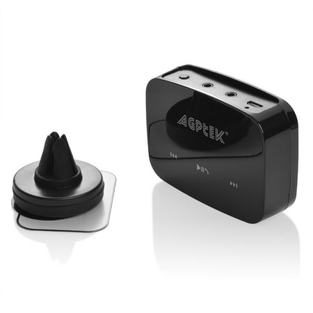 AGPtEK HiFi Bluetooth Car Kit Wireless Audio Music Adapter with Hand Free Calling Function, RCA Cable