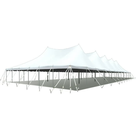 TentandTable Premium Sectional Canopy Pole Party Tent, White, 60 ft x 120 ft