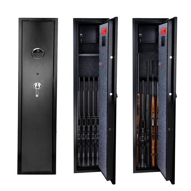 Riddost 5 Gun Safe,Fingerprint Gun Safes For Rifles and Shotguns, Gun