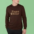 thumbnail image 4 of Old Glory Mens Father's Day Papa Bear Long Sleeve Graphic T Shirt, 4 of 6