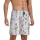 thumbnail image 2 of Fotbe Lavender Flowers Pantalones Cortos de Pijama para Hombre, Ropa de Dormir, Pantalones de Pijama Cortos para Hombre-Medium, 2 of 6