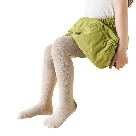 

QYZEU Size 6 Girls Leggings Kids Clothes Under 10 Toddler Kids Baby Girls Cotton Leggings Knitted Pantihose Stretchy Basic Full Length Pants Pantyhose for Spring Autumn Stocking