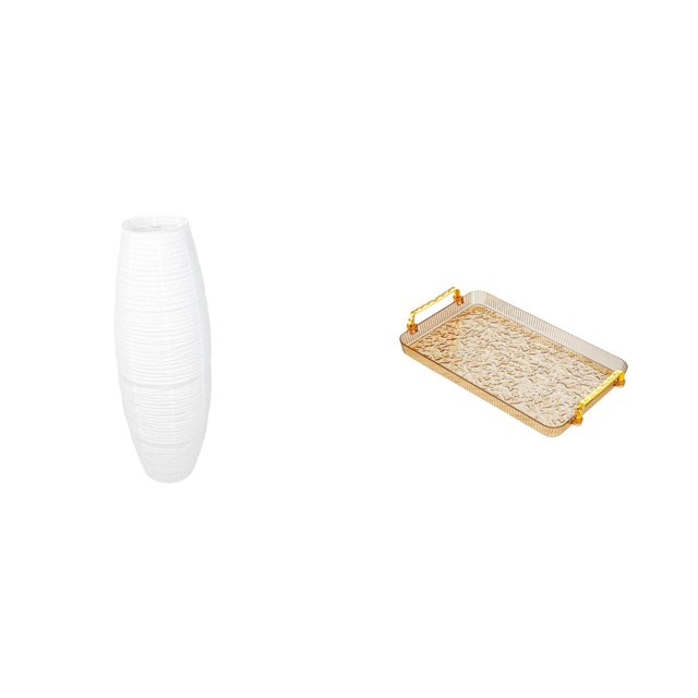 Elegante Lámpara De Pie De Papel Con Bandeja Multifuncional. Accesorio De Iluminación Moderno Para La Decoración De Dormitorios, Hoteles Y Comedores.