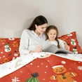 thumbnail image 5 of Castle Fairy Christmas Snowman 3 Pieces Queen Comforter Set for Teenagers,Winter Snowflakes Ultra Soft Bedding Sets,Festival Xmas Bedding Comforter Set,Luxury Bedroom Decor, 5 of 8