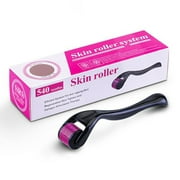 Derma Roller 0.5mm, Titanium Microneedle Roller for Face, Microdermabrasion Facial Roller, Microneedling Dermaroller