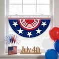 thumbnail image 1 of Patriotic Half Circle Flag Star Stripe Style Banner For Wall Party And Festival Decoration, 1 of 7