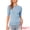 Light Blue, variant on Women's Lightweight Short Sleeve Sweater XS Camel