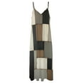 thumbnail image 6 of Geometric Modern Art Brown Gray Black Sleeveless Dress Women's Evening Dress Womans Clothing, 6 of 9