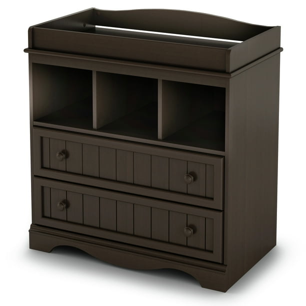 South Shore Savannah Changing Table with Drawers, Espresso