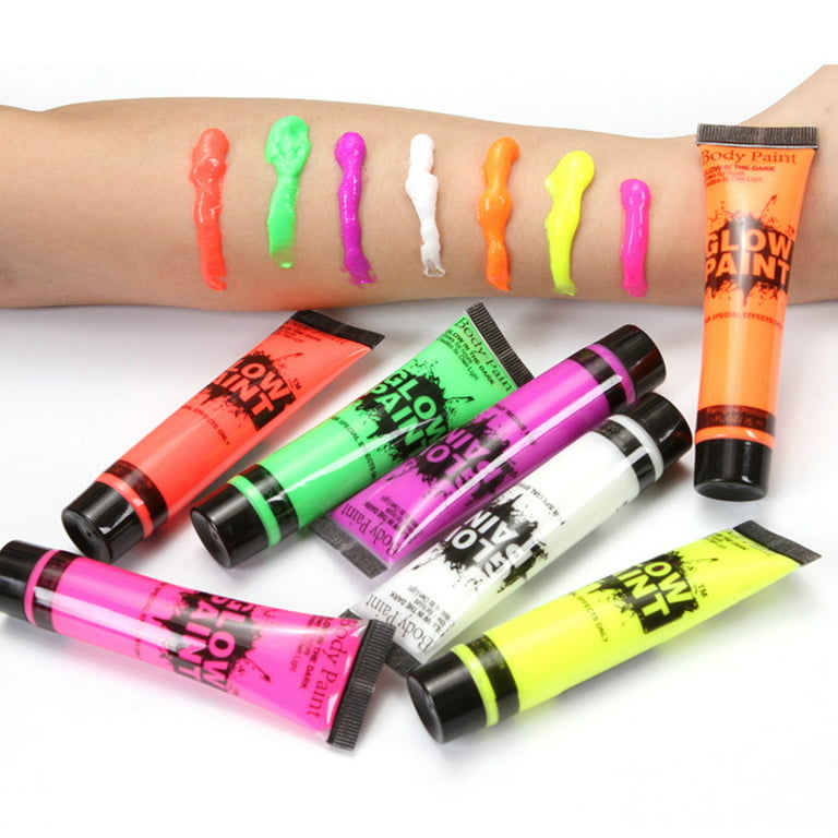 New Water-based Fluorescent Body Paint Pigment Glow up Products for Girls