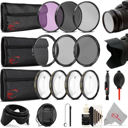 Vivitar 72mm ND2 ND4 ND8 UV CPL FLD and +1 +2 +4 +10 Complete Filter Set and Lens Attachement Set for 67mm Thread Lenses