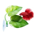 thumbnail image 2 of Betta Leaf Pad Hammock with Suction Cup Double Plastic Leaves Spawning Grounds Breeding Resting Bed 1 Pack / 2 Pack, 2 of 6