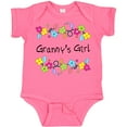 thumbnail image 3 of Inktastic Grannys Girl Bright Flowers Girls Baby Bodysuit, 3 of 5