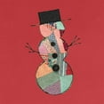 thumbnail image 5 of Jinhomg Womens Funny Christmas Shirts 2024 Novelty Snowman Graphic Xmas Tops Fall Winter Comfy Short Sleeve Round Neck Holiday Tees Limited Time Deal Red L, 5 of 6