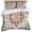 Blue, variant on 3 Piece Orange Blue Duvet Cover Set Queen Size,Microfiber Comforter/Quilt Cover with Corner Ties and 2 Pillowcases,Boho Geometric Middle Century Abstract Western Soft Bedding with Zipper Closure