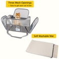 thumbnail image 2 of Yeacher Pet Carrier Bag With Zip Handle Strap Cat Carrier Travel Bag Breathable Mesh Carrier Bag Outdoor Foldable Transport Bag for Cats and Small Dogs Travel Camping Hiking, 2 of 8