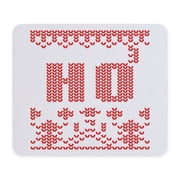 CafePress - Funny Christmas Sweater Ho 3 Mousepad - Non-slip Rubber Mousepad, Gaming Mouse Pad