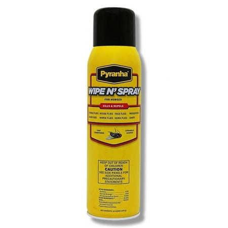 Pyranha Wipe N' Spray for Horses - 15oz Aerosol