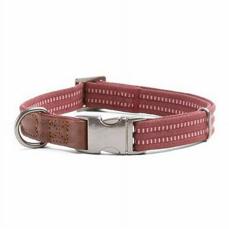 UPC: 0800443434598 | Reddy Burgundy Webbed Dog Collar  Medium 14-20 inch