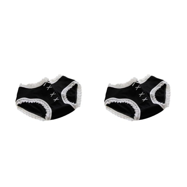 Sonducket bragas de algodón mujer ropa interior de cintura baja piel amigable calzoncillos cómodos bowknot calzoncillos íntimos negro / 4x xl Negro/4X SG 2Conjunto