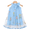 Blue, variant on Kids Girls Clothes Little Girls Tulle Dress 5T Girls Summer Halter Dress 6Y Girls Sleeveless Solid Color Floral Dress Apricot