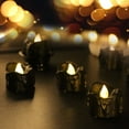 thumbnail image 4 of Luz De Té LED, Luz De Té Con Pilas Parpadeante Negra, 12 Piezas De Plástico Para Fiesta, 4 of 7